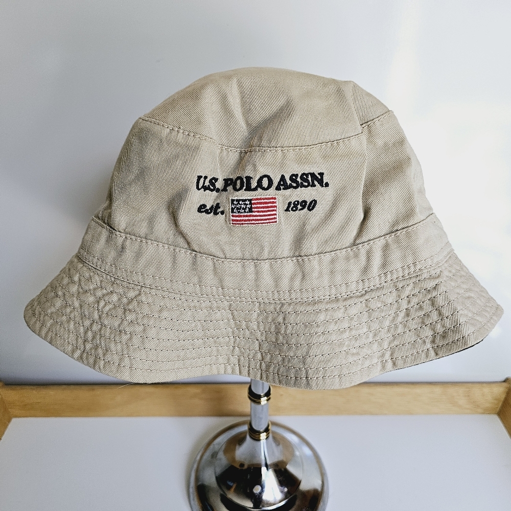 NEW Vintage U.S. Polo Assn Reversible Bucket Hat